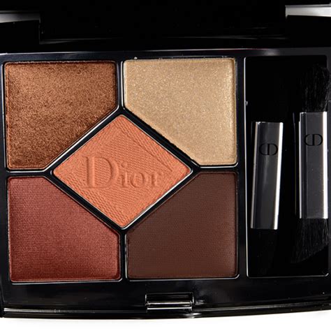 dior 439 copper|Dior 5 colors eyeshadow.